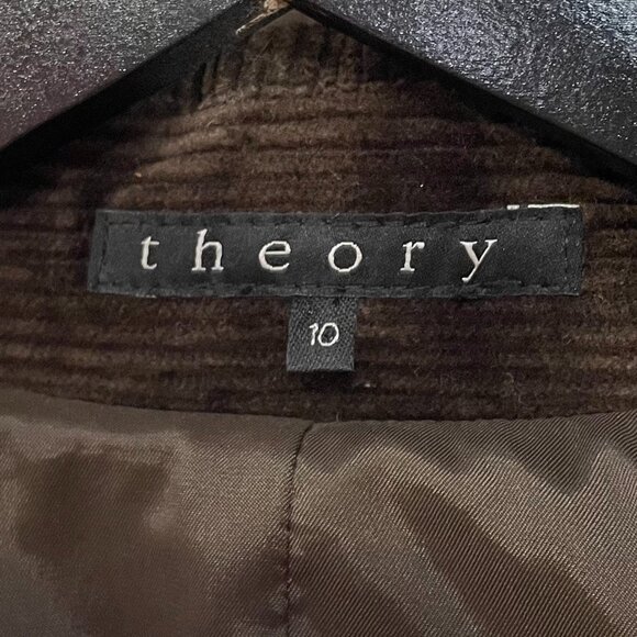 New Vintage Theory Cotton Corduroy Blazer Chocolate Brown 10, M $320 - Picture 5 of 8